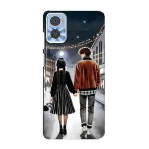 Чохол з дизайном Венздей 2 на Motorola MOTO E22 (Венздей та Тайлер)