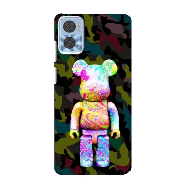 Чехол с принтом «Яркий Bearbrick» для Motorola MOTO E22 Чехол с принтом «Яркий Bearbrick» для Motorola MOTO E22