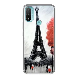 Чехол Эйфелева Башня для Motorola MOTO E40 - (AlphaPrint) (Башня в Париже)