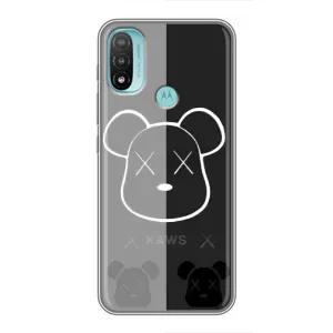 Чехол с принтом «БеарБрик глаза» для Motorola MOTO E40