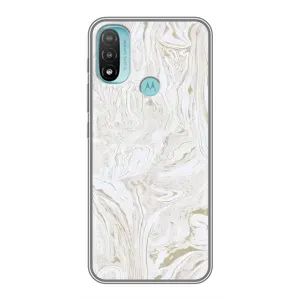 Чехол с принтом «Белый мрамор» для Motorola MOTO E40