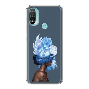 Чехлы (ART) Цветы на Motorola MOTO E40 (VPrint) (Квіти на голові)