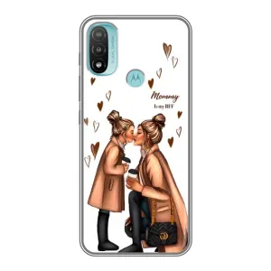 Чехол с принтом «Дочка и мама» для Motorola MOTO E40
