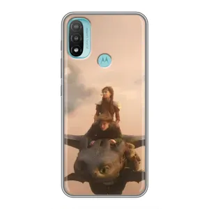 Чехол как приручить дракона на Motorola MOTO E40 (Фильм дракон)