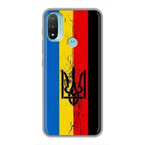 Украинские Чехлы для Motorola MOTO E40 с картинкой УПА (AlphaPrint) (Прапор УПА)