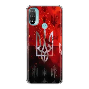 Украинские Чехлы для Motorola MOTO E40 с картинкой УПА (AlphaPrint) (ГЕРБ УПА)