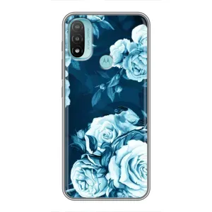 Чехлы (ART) Цветы на Motorola MOTO E40 (VPrint) (Блактині бутони)