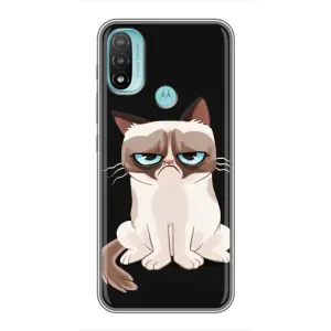 Чехол с принтом «Грустный кот» для Motorola MOTO E40