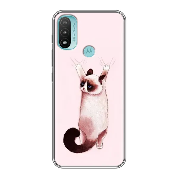 Чехол с принтом «Котик падает» для Motorola MOTO E40 Чехол с принтом «Котик падает» для Motorola MOTO E40