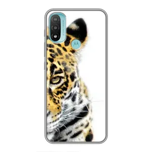 Чехлы с картинками животных Motorola MOTO E40 (Леопард)