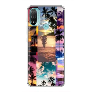 Силіконовий чохол з КАРТИНКАМИ літо для Motorola MOTO E40 (AlphaPrint) (Літня відпустка)