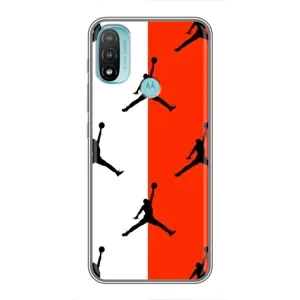 Чохли для Motorola MOTO E40 - з картинкою JORDAN (AlphaPrint) (Лого Джордан)