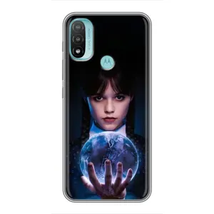 Чехол с дизайном Венздей 2 на Motorola MOTO E40 (Магическая сфера Уэнздей)