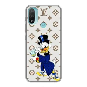 Чехлы для Motorola MOTO E40 - Скрудж МакДак Louis Vuitton (PREMIUMPrint) (Макдак на стиле)