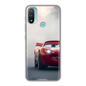 Силиконовый чехол Маквин для Motorola MOTO E40 (Скоростной Маквин)