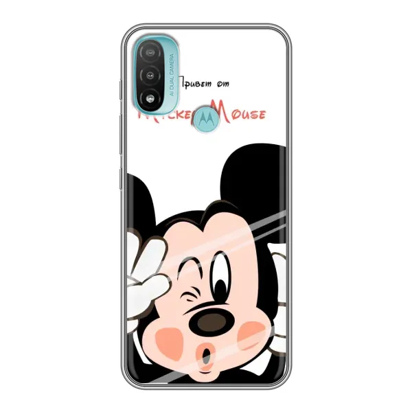 Чехол с принтом «Маус Микки» для Motorola MOTO E40 Чехол с принтом «Маус Микки» для Motorola MOTO E40