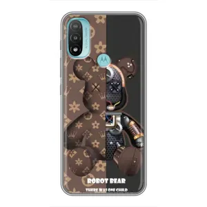 Круті Чохли Луі Віттон для Motorola MOTO E40 (AlphaPrint) (Ведмідь Луі Вітон)