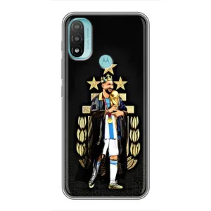 Чохли для Motorola MOTO E40 (Leo чемпіон) (AlphaPrint) (Мессі Король)