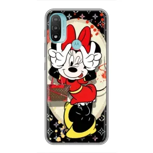 Чохол Disney Mouse Motorola MOTO E40 (PREMIUMPrint) (Мінні peace)