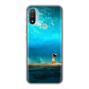 Чехол с мультфильмом Моана Motorola MOTO E40 (Океан Моана)
