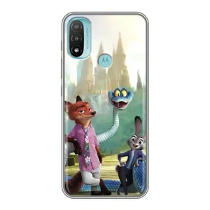 Чехол Зоотрополіс на Motorola MOTO E40 (Герои мультфильма Зверополис)