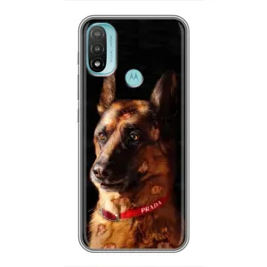 Чехлы с картинками животных Motorola MOTO E40 (Овчарка)