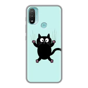 Чехол с принтом «Падающий кот» для Motorola MOTO E40
