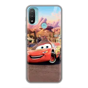 Силиконовый чехол Маквин для Motorola MOTO E40 (Радиаторный Спрингс Маквин)