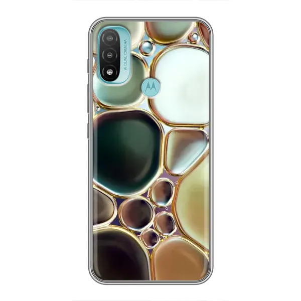 Чехол с принтом «Радужный Мрамор» для Motorola MOTO E40