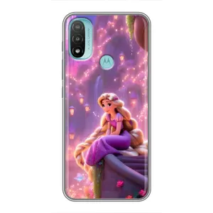 Чехол Рапунцель для Motorola MOTO E40 (Рапунцель в замке)