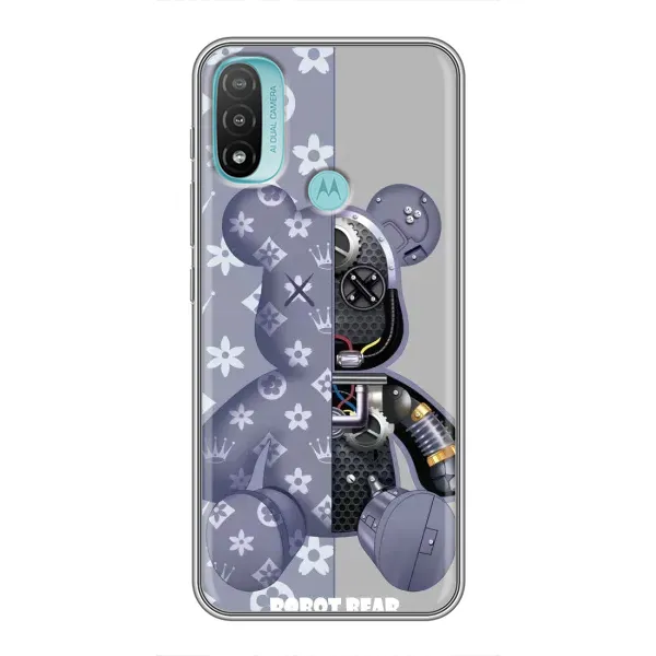Чохол з принтом «Робот Медведик» для Motorola MOTO E40 Чохол з принтом «Робот Медведик» для Motorola MOTO E40