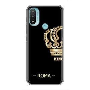 Чохли для Motorola MOTO E40 (VPrint) - Футбольні клуби (Roma)
