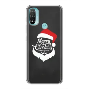 Рождественские Чехлы для Motorola MOTO E40 (VPrint) (Санта Крисмас)