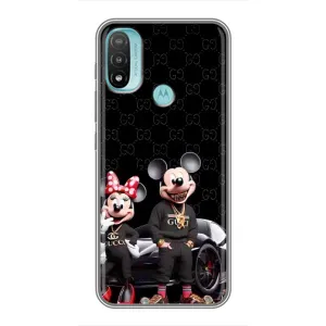 Чохол Disney Mouse Motorola MOTO E40 (PREMIUMPrint) (Родина Маусів)