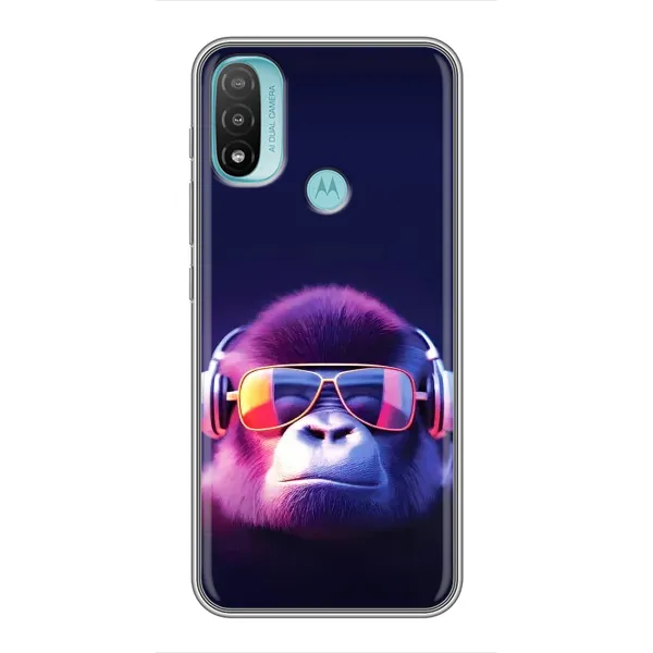 Чохол з принтом «Стильна мавпа» для Motorola MOTO E40