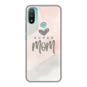 Чехол с принтом «Супер мама» для Motorola MOTO E40