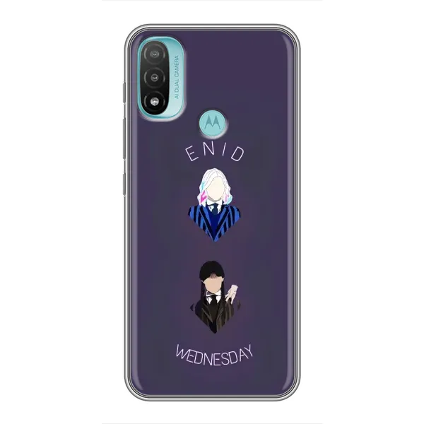 Чехол с принтом «Уэнздей и подруга» для Motorola MOTO E40