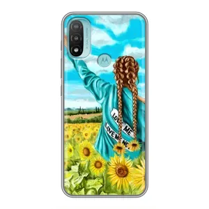 Чохол для Патріота України Motorola MOTO E40 - (AlphaPrint) (Україночка)