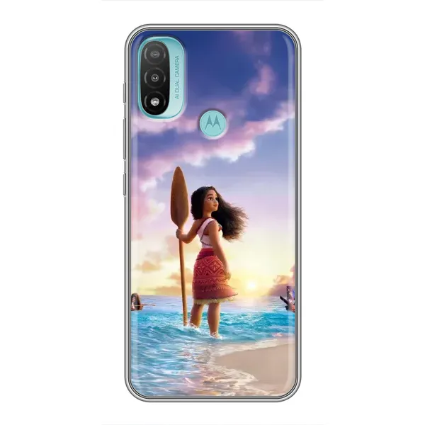 Чехол с принтом «Моана с веслом» для Motorola MOTO E40 Чехол с принтом «Моана с веслом» для Motorola MOTO E40