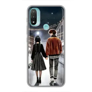 Чехол с дизайном Венздей 2 на Motorola MOTO E40 (Уэнздей и Тайлер)