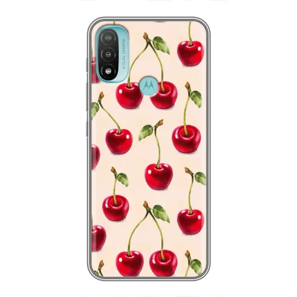 Чехол с принтом «Вишня» для Motorola MOTO E40