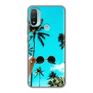Силіконовий чохол з КАРТИНКАМИ літо для Motorola MOTO E40 (AlphaPrint) (Погляд літо)