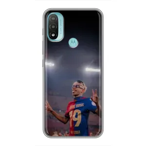 Чохол з футболістом Ламін Ямаль Motorola MOTO E40 (Ямаль на стадіоні)