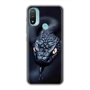 Чехол с принтом «Черная змея» для Motorola MOTO E40