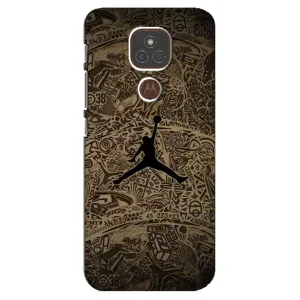 Чехлы для Motorola MOTO E7 Plus - с картинкой JORDAN (AlphaPrint)