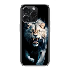 Чехол с картинкой «Хищники» для Motorola Moto G Play (2026) (Лев в темноте)