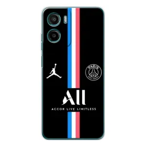 Чехлы PSG для Motorola Moto G05 (AlphaPrint) (футболка ПСЖ)