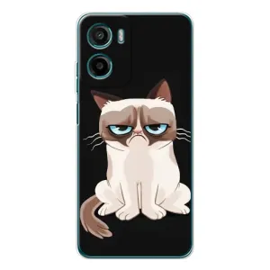 Чохол з принтом для Motorola Moto G05 (AlphaPrint) Модні коти (Сумний кіт)