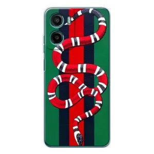 Чохли  GUCCI для Мото G05 (AlphaPrint) (Gucci змія)