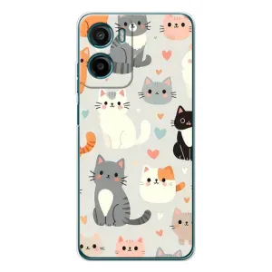 Чохол з малюнком кіт на Motorola Moto G05 (Колаж котів)